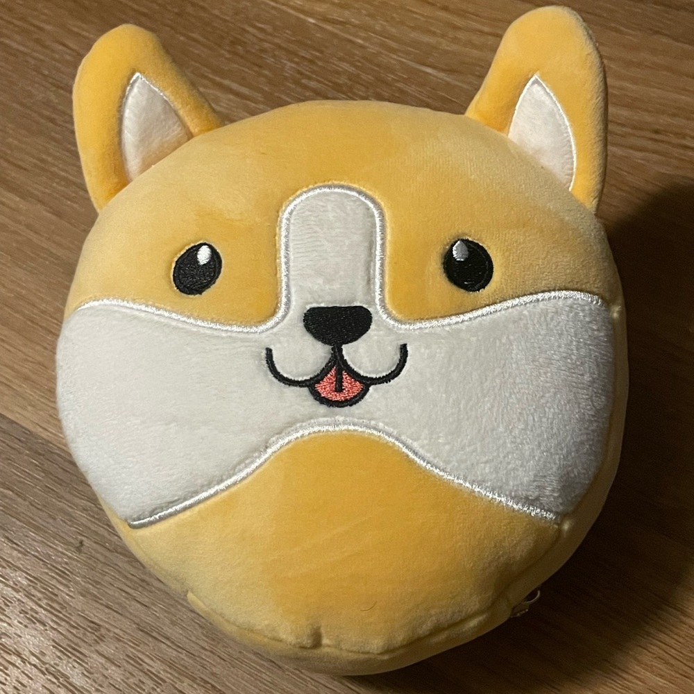 Corgi dog eye mask travel pillow clip on luggage cute corgi butt cushion